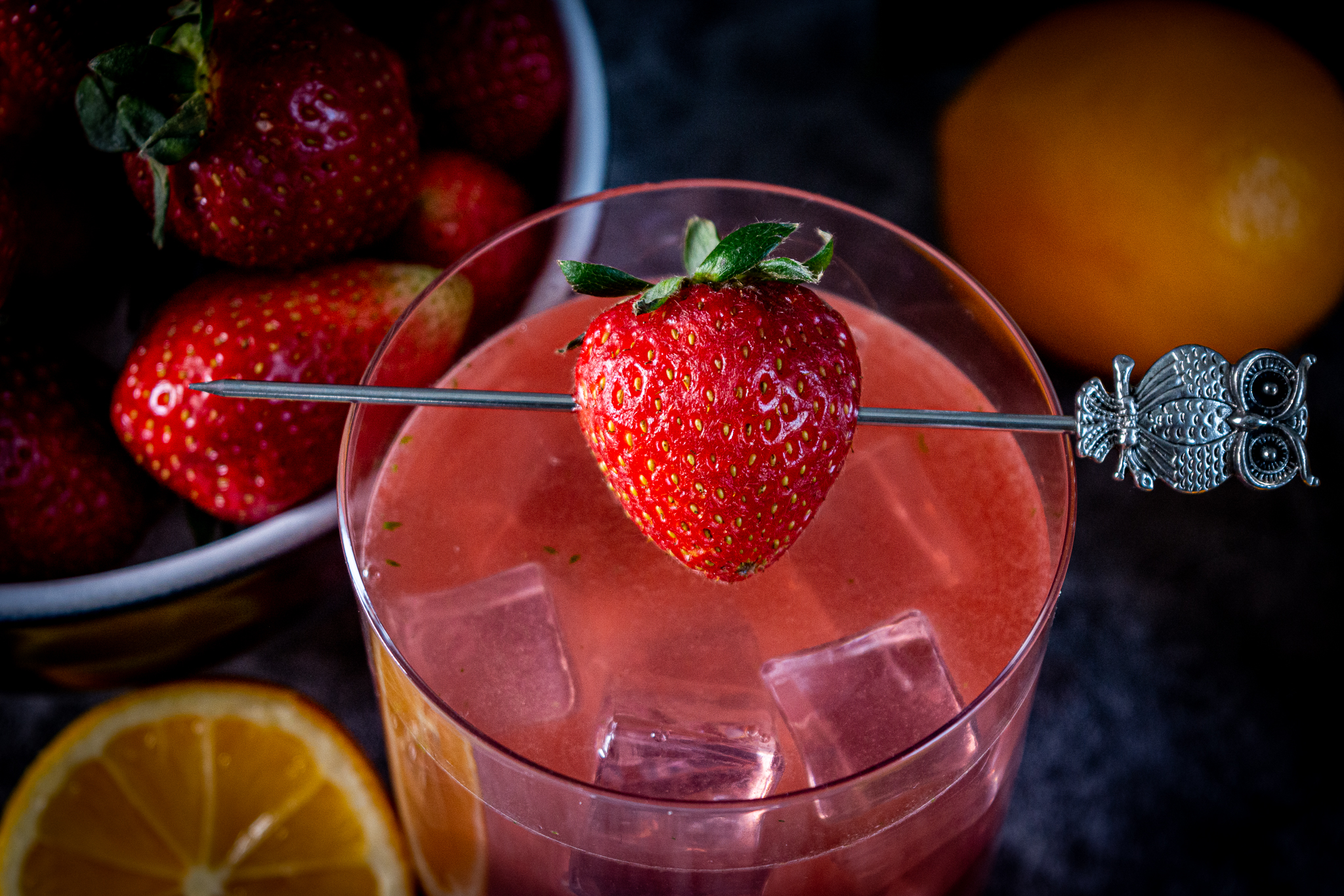 Strawberry Lemon Mint Spritzer