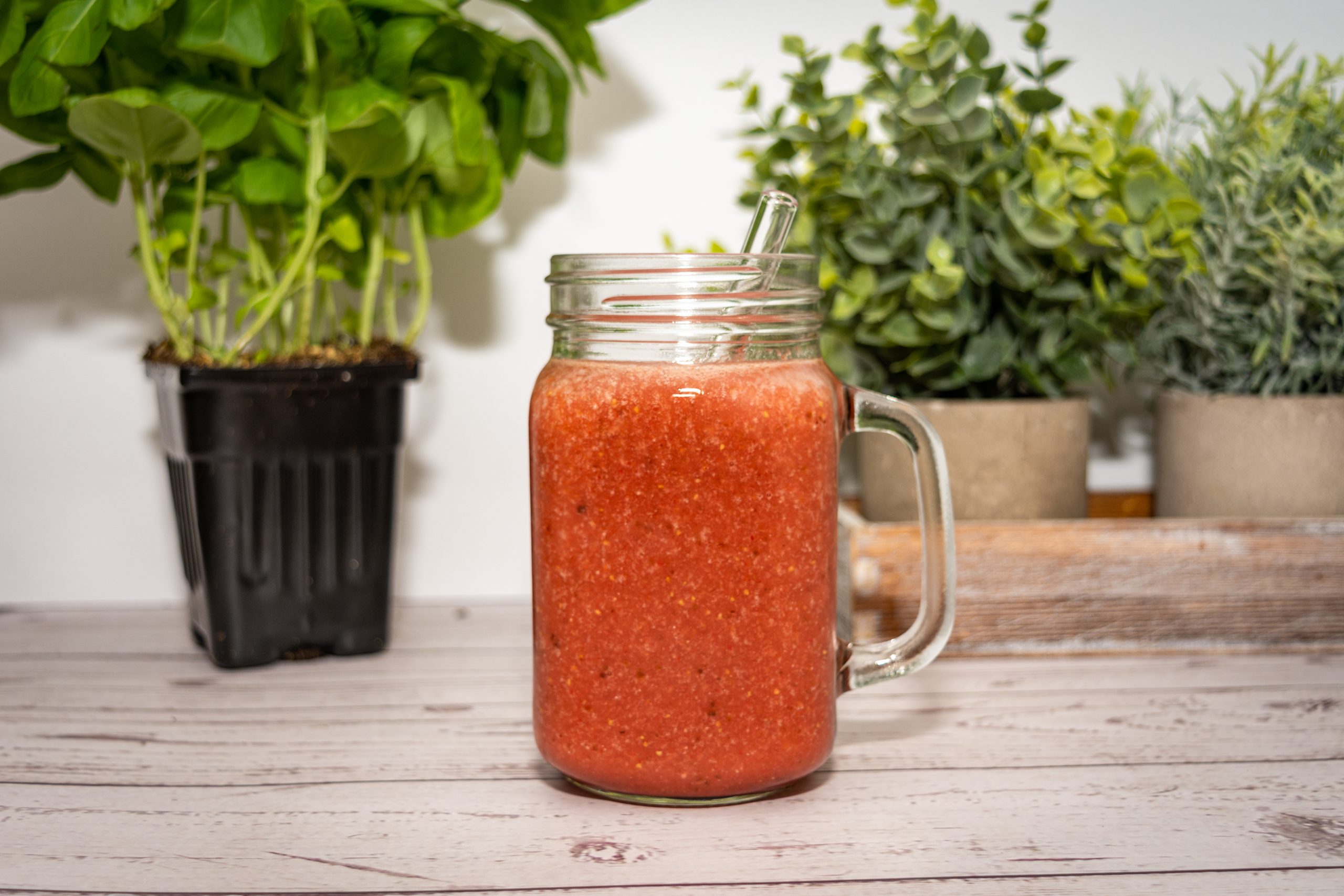 Virgin Strawberry Daiquiri With Nonalcoholic Rum Alternative (And Hints Of Vanilla, Oak, and Raisin)